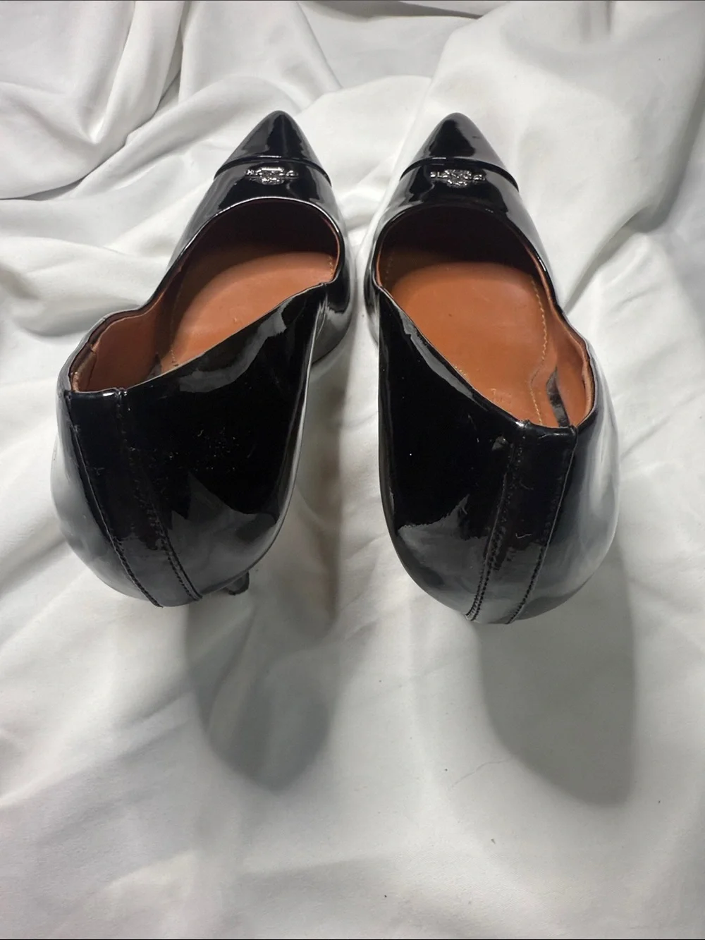 COACH Black Patent Leather Pointed Toe Pumps